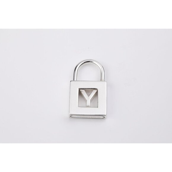 Tiffany & Co. Initial Charm Letter "Y" Lock Pendant Alphabet Padlock in Silver - Picture 6 of 7